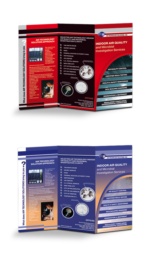 Redesign business brochure for an Air Technology Solutions.